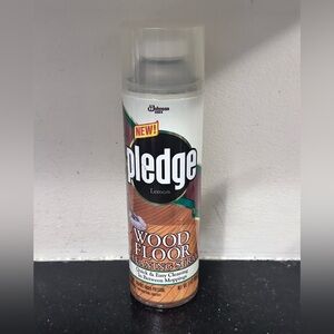 Vintage Pledge Wood Floor Cleaning Spray Can